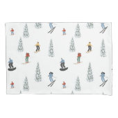 Winter Downhill Pattern Kissenbezug (Vorderseite-Links)