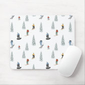 Winter Downhill Pattern Mousepad (Mit Mouse)