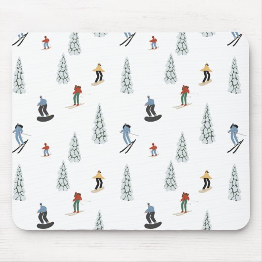 Winter Downhill Pattern Mousepad (Vorne)