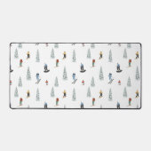 Winter Downhill Pattern Schreibtischunterlage (Vorderseite)