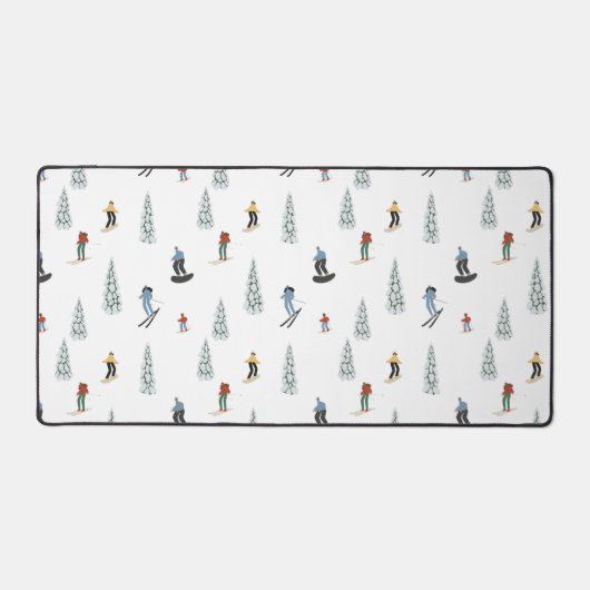 Winter Downhill Pattern Schreibtischunterlage (Vorderseite)