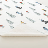 Winter Downhill Pattern Sherpadecke (3/4)