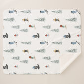 Winter Downhill Pattern Sherpadecke (Vorderseite (Horizontal))