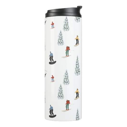 Winter Downhill Pattern Thermosbecher (Nach links gedreht)