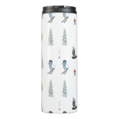 Winter Downhill Pattern Thermosbecher (Rückseite)