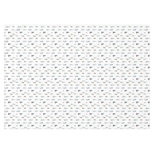 Winter Downhill Pattern Tischdecke (Vorderseite (Horizontal))