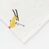 Winter Downhill Skifahrer Skigebiet Muster Fleecedecke (Ecke)