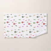 Winter Downhill Skifahrer Skigebiet Muster Handtuch (Handtuch)