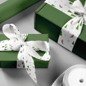 Winter Downhill Skigebiet Muster Satinband