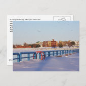 WINTER DOWNTOWN, GRAND HAVEN, MI. USA. POSTKARTE (Vorne/Hinten)