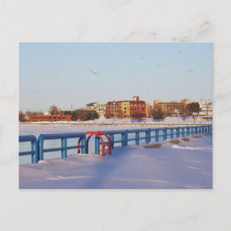 WINTER DOWNTOWN, GRAND HAVEN, MI. USA. POSTKARTE