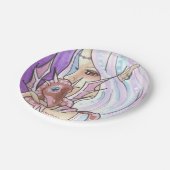 Winter Dragon + Nymph Fantasy Art Paper Teller (Schrägansicht)