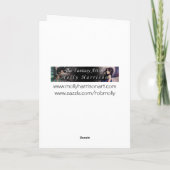 Winter Dream Fairy Fantasy Kunst, Dichtung und Mus Karte (Rückseite)