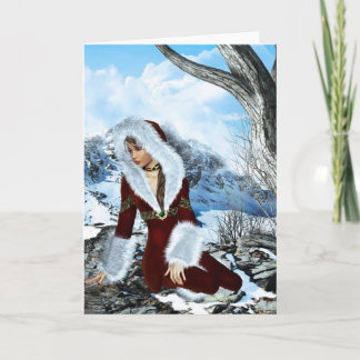 Winter Dream Fantasy Blank Card Feiertagskarte