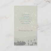 Winter Dreamflight (Weihnachtszeit) Visitenkarte (Rückseite)