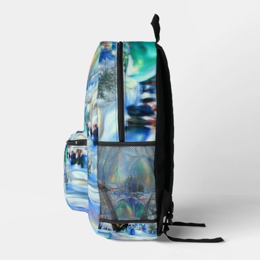 Winter Dreamscape Bedruckter Rucksack (Rechts)