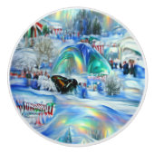 Winter Dreamscape Keramikknauf (Vorderseite)