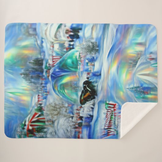 Winter Dreamscape Sherpadecke (Vorderseite (Horizontal))