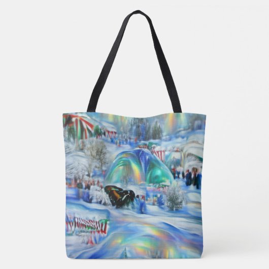 Winter Dreamscape Tasche (Rückseite)