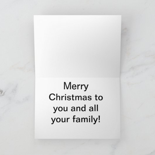 Winter Drive Feiertagskarte (Innenseite)