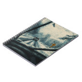 Winter Drive Through Snow - Windschutzscheibe Notizblock (Linke Seite)