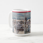 "Winter durch das Fenster" von Bruce Tunis Kaffeetasse (Vorderseite Links)