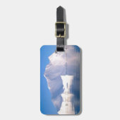 Winter durch die Eisberge Gepäckanhänger (Vorderseite vertikal)