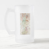 Winter durch Mucha Mattglas Bierglas (Links)