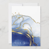 Winter Dusty Blue Mountain Minimalistisch Hochzeit Einladung (Rückseite)