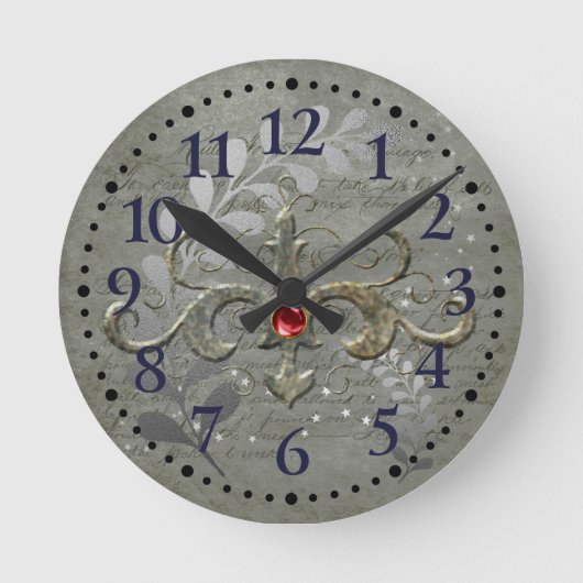 Winter Earth 3 Große Uhr (Vorderseite)