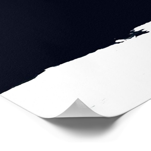 Winter Earth Geographic World Atlas Map Poster (Ecke)