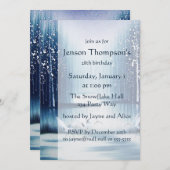 Winter Egrets Geburtstagseinladung Einladung (Vorne/Hinten)