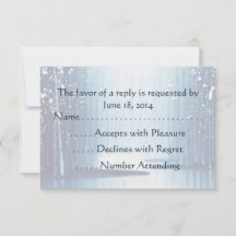 Winter Egrets RSVP-Karten