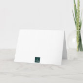 Winter Eichhörnchen Grußkarte - Leere Innenseite Ankündigung (Rückseite)