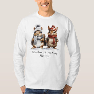 Winter-Eichhörnchen Langarm-T-Shirt T-Shirt