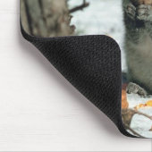 Winter-Eichhörnchen Mousepad (Ecke)
