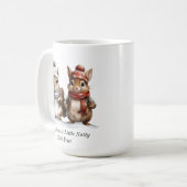 Winter-Eichhörnchen-Tasse Kaffeetasse (Vorderseite Links)