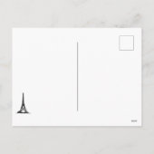 Winter Eiffelturm, Schneeflocken - Weihnachten (Rückseite)