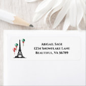 Winter Eiffelturm, Weihnachtsballons Ansprache (Insitu)