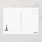 Winter Eiffelturm, Weihnachtsballons Nachtzeit Postkarte (Rückseite)