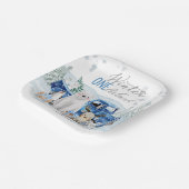 Winter Ein Nederland Arktischer Tier Junge 1. Gebu Pappteller (Gewinkelt)