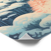 Winter: Eine ruhige Landschaft Poster (Ecke)