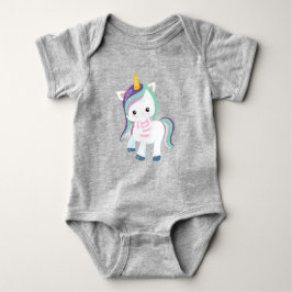 Winter Einhorn, Niedliches Einhorn, Zaubereinhorn, Baby Strampler