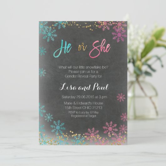 Winter: Einladung des Geschlechts (Stehend Vorderseite)