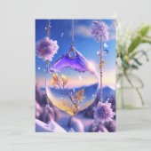 Winter: Einladung zur Hochzeit von Icy Magic" (Stehend Vorderseite)