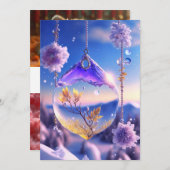 Winter: Einladung zur Hochzeit von Icy Magic" (Vorne/Hinten)