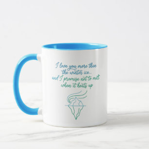 Winter-Eis-Liebe" Zitat Tasse