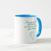 Winter-Eis-Liebe" Zitat Tasse (VorderseiteRechts)