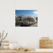 Winter-Eis-Plakat Poster (Küche)