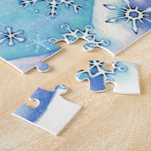 Winter-Eis-Skaten-Mäusepuzzlespiel Puzzle (Seite)